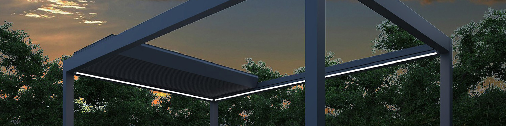 Louvered roof slider